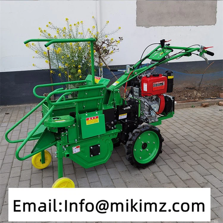 Mini Maize Combine Harvesting Walking Tractor Rice potato Harvester