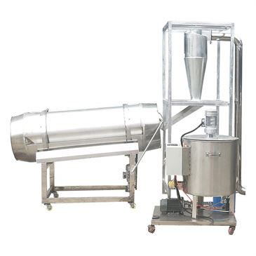 Puff Snack Coating Drum Roll Flavoring Sprzęt do przyprawiania